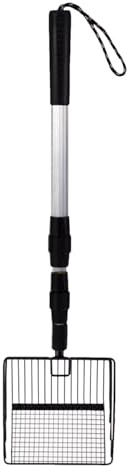Pelle à litière pour Chat à Long Manche, Outil de Nettoyage Extensible, Pelle à litière pour séparer Les déjections et Les débris du Sable