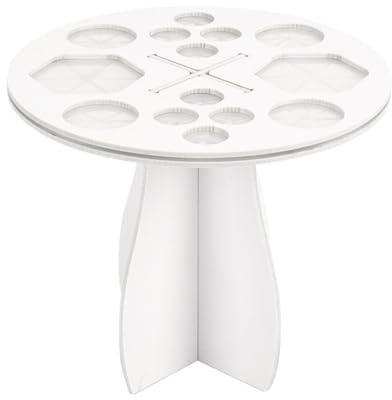 YIXANNX Support de séchage pour pinceaux de Maquillage Support séchage pour pinceaux Peinture Pinceau Rond à 14 Trous Porte-Pinceau et Brosse sèche Brosse à Ongles