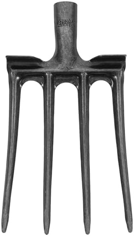 NUOBESTY Fourche à Creuser Acier Robuste Fourchette Dents pour Jardinage Agricole Ameublissement Sol Préparation Terrain Outil Lourd