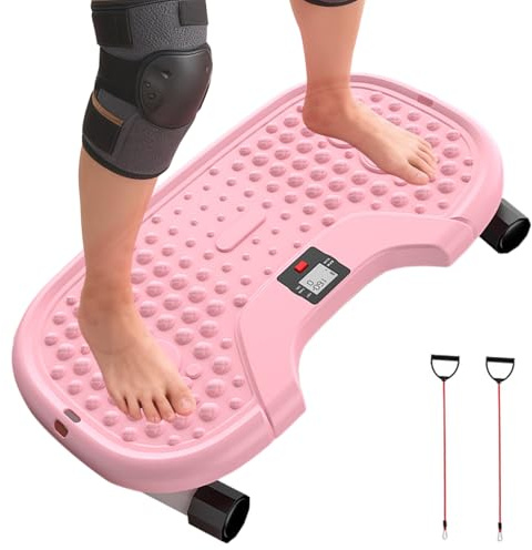 Stepper för motionsträning, bärbar twist bentränare, fitness stepper med LCD-skärm, för rumpmage överkropp och för kontor balkong