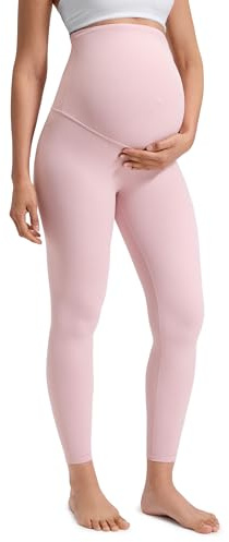 CRZ YOGA Maternité Leggings 64cm/71cm | Butterluxe, Extrêmement Doux, Compression Douce, Yoga, Taille Super Haute, Coupe en U du ventre, Grossesse Postpartum