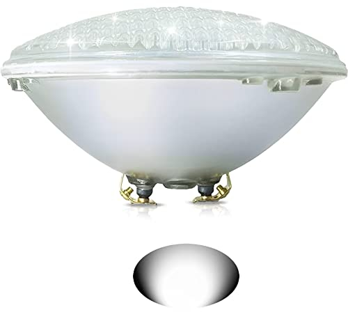 COOLWEST LED Poolbeleuchtung Unterwasser, 18W Weißes Licht Poolscheinwerfer für Aufstellpool, IP68 12V AC/DC Wasserdicht Unterwasser Poollicht, Ersetzt 150W Halogen Scheinwerfer
