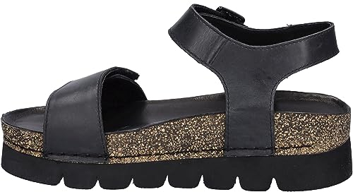 Josef Seibel Damen Plateausandalen Alice 03, Frauen Sandalen,Weite G (Normal),Strandschuhe,Plateausandaletten,bequem,schwarz,38 EU