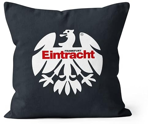 Eintracht Frankfurt Kissen Zierkissen Dekokissen ** 80er Grey **