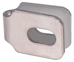 Alberts 653163 Capocorda di Fissaggio per stuoie a Rete a Doppia Barra, Acciaio Inox