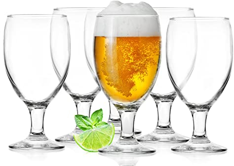 Glasmark KROSNO 1992 Biergläser Biertulpen Set 6 Stück 500 ml Pils Bierglas Stout Gläser Für Bier Coctail Cocktailgläser Spülmaschinengeeignet