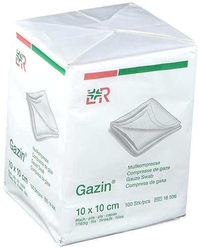 Dentalseven - Compressa Garza, Tessuto Non Tessuto, 4 Strati, 10 x 10 cm, 100pz