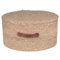 Villa d'Este Home Tivoli 1996 Runder Sitzsack aus Naturfaser, 40 x 20 cm, Griff aus Polyurethan, naturfarben