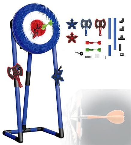 Cible de lancer de hache pliable avec haches et fléchettes, jeu d'extérieur pour la famille, les amis et le bureau pour soulager le stress