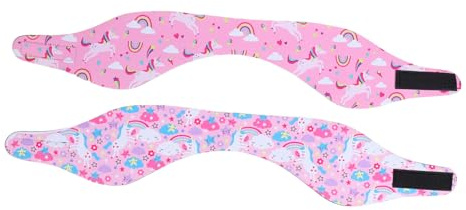Gatuida 2pcs Swim Headband Boys and Girls Adults Bathing Ear Protection Headband Hair Band Adjustable Fit for Swimming Shower Water Sports