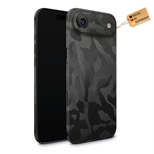 TF Skins Skins Compatible avec iPhone 17 Air, Film de protection d'écran Couverture complète à 360° avec découpe du logo (Shadow Black)
