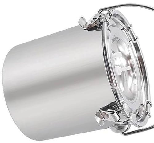 Wilgure Cubo de leche de acero inoxidable 3L/5L para vaca, cabras y caballos, accesorios para ordeñadora de ganado, equipo de ordeño
