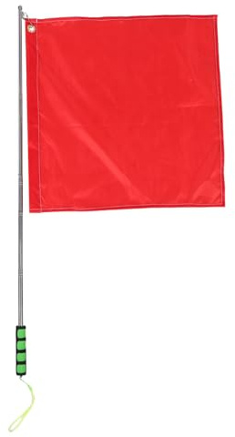 Hemobllo Bandiera per Arbitro e Addestramento Cavalli Asta Telescopica 12 M Bandiere di Segnalazione Sportive ad Alta Visibilità Resistente al Vento per Competizioni e Allenamenti