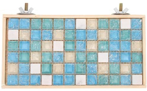 WOONEKY Tappetino Rinfrescante per Criceti in Quarzo 10X20 CM Piastra di Raffreddamento Estiva per Gabbia Piccoli Animali Cuscino Refrigerante Riutilizzabile per Conigli e Porcellini