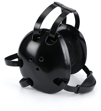 Gioventù Lotta Protezione Testa, Regolabile Bambini Orecchio Paracchio con Sistema Cinturino 5-Punti Leggero Casco Protettivo per Ragazzi & Giovani Lottatori Allenamento e Competizione (Nero)