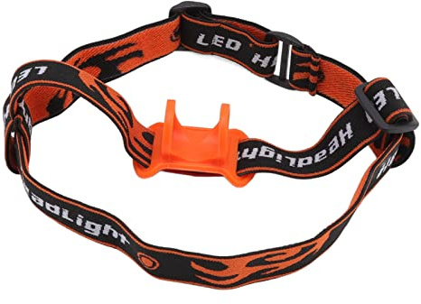 Omquot Fascia Elastica per Lampada Frontale Fascia Regolabile per Mani Libere per Fissaggio Torcia per attività All'aperto Materiale in Nylon e Silicone per Arrampicata e Campeggio
