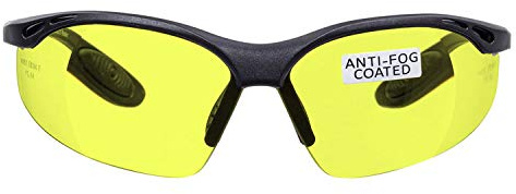 voltX 'Constructor' (Amarillo, dioptría +2.50) Gafas de Seguridad con aumento total de lente (no bifocal), incluye cordón con tope regulable + Lente UV400 con recubrimiento antivaho