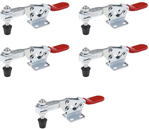 YINETTECH 5pcs GH-225-D Barre Horizontale Bascule Clamp Kit de Libération Rapide Poignée Outil en Métal Tenant 230KG Capacité Frock Pince Machine Opération de Soudage