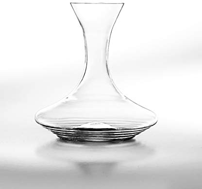 Zafferano Esperienze Decanter in Vetro Sonoro Trasparente Lavorato a Mano, Soffiato a Bocca da Maestri Vetrai, Hand Made, cl 150 h 250 mm d 236 mm