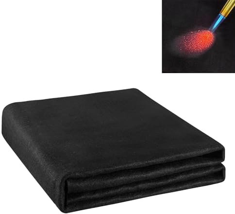 Tapis de protection en feutre de carbone résistant à la chaleur - Tapis ignifuge - kanhiro 100 x 100 cm - Matériaux résistants à la chaleur jusqu'à 982 °C - Tapis ignifuge pour barbecue, soudure,