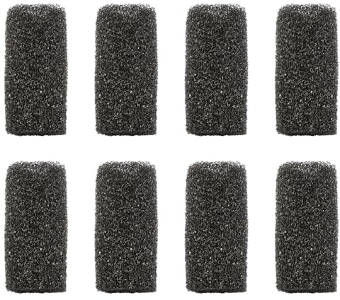 Tabanzhe Lot de 8 éponges filtrantes rondes en mousse pour pompe d'aquarium - Pour éviter les petits animaux