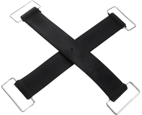 Cabilock 2piezas Correa Multiusos para Motocicleta Correa De Sujeción De Batería Resistentes Ajustable Goma Antideslizante