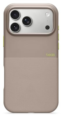 Beats Funda Reforzada con MagSafe, Control de cámara, Resistente a caídas y arañazos, Textura Mate e Interior de Microfibra para iPhone 17 Pro MAX - Gris Alpino