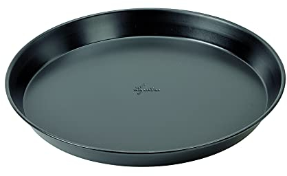 Lagostina Gustosa Teglia Pizza Rotonda in Acciaio Antiaderente per Forno, Nero, Diametro 32 cm