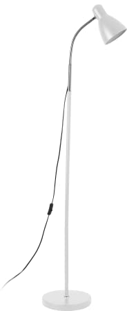 Virone LAR Stehleuchte mit Flexiblem Arm 155 cm max 20W E27 (Weiß)