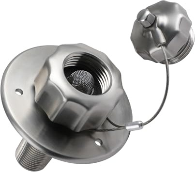 G-Sunny All Metal RV City Water Inlet with Check Valve, RV Water Inlet Replacement, RV Water Fill Inlet,RV Water Inlet Connection for for RV Camper Motorhome Trailer Marine