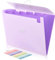 SKYDUE Dokumentenmappe A4, Fächermappe 7 Fächern, Mappe Mit Gummizug, Document Organizer/Ordner/Ordnungsmappe Für Büro Hause Schule Dokumente(Lila)