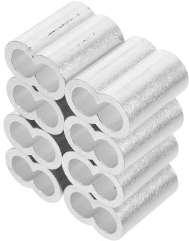 PRETYZOOM 8piezas Casquillos De Crimpado Para Cables De Acero Manguitos De Aluminio Protección De Extremos De Cable Herramienta De Crimpado Para Cableado