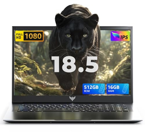 ACEMAGIC AX18 18.5 FHD Laptop, N150 Processor up to 3.6GHz, 16GB RAM Laptop with 512GB SSD, Full HD Display Laptops, Support WiFi 5, BT5.0, 3*USB3.2, Dual Speakers, 8000mAh Long-Lasting Battery
