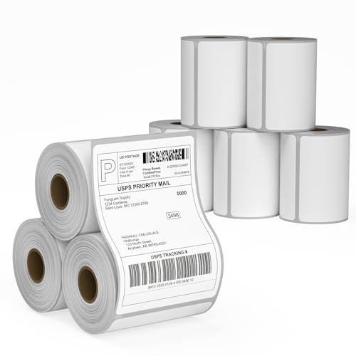 8 Rolls 4XL Labels 4x6 Direct Thermal Shipping Label Compatible with LabelWriter 4XL 1744907 Thermal Postage Labels, 220 Labels/Roll