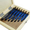 Jewellers Tools 7-teilige verstellbare Handreibahle (Holzbox): Reibahlen-Set Größen 8/A 7/A 6/A 5/A 4/A 3/A bis 2/A (465)