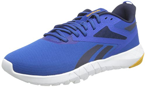 Reebok Herren Flexagon Force 4 Sneaker, Vector Navy Vector Blue Bright Ochre, 43 EU
