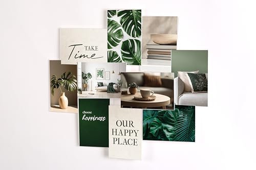 Wackadoo Bilderrahmen Collage für 10 Fotos Fotorahmen - pures the frame, rahmenlos aus Acryl Galerierahmen, Bilderrahmen 10x15, bilderrahmen für mehrere Bilder, picture frame