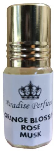 Paradise Perfumes & Gems Orange Blossom Rose & Musk | Gorgeous Roll On Fragrance Perfume Oil 3ml 6ml 12ml | Scent | Vegan & Cruelty-Free | Alcohol-Free | PPG (6ml)