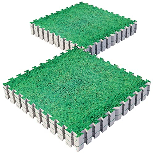 GORILLA SPORTS® Schutzmatten Set - 8 oder 16 Matten, 60x60x1,2 cm, Rutschfeste, EVA Schaumstoff, 2,88 oder 5,76 m² - Bodenschutzmatten Fitness, Bodenmatte, Puzzlematten, Unterlegmatte, Trainingsmatten