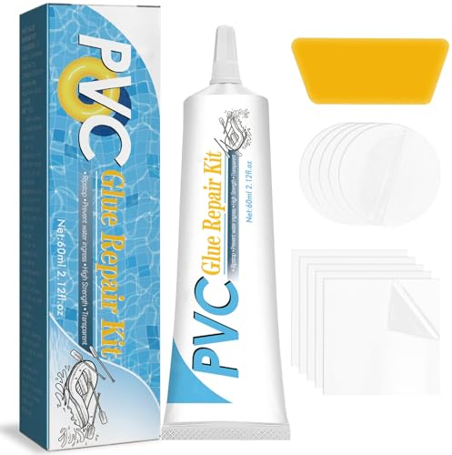 KOIROI Pool Reparaturset, Wasserdicht Flicken Luftmatratze Reparaturset, Salz-, Heißwasser- Und Uv-Beständiger Pool Flickzeug, PVC Reparaturset Repariert für Pools, Gartensaunas