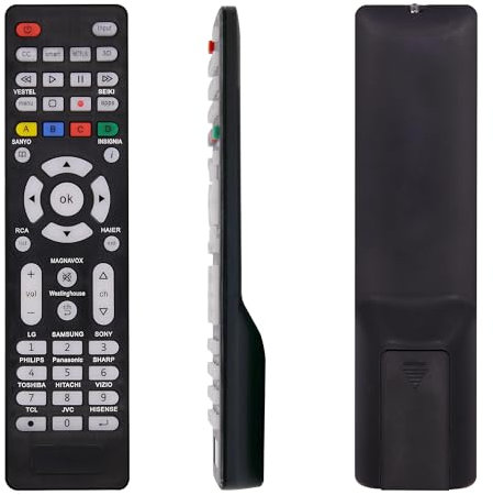 Télécommande universelle pour télévisions majeures, télécommande universelle rétroéclairée compatible avec les grandes marques de téléviseurs, installation facile