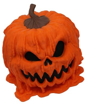 Iuhtrb Bol À Canogue À Caisse Fumier Halloween Melt Snacks Snacks Servant Bol avec des Résines Effrayantes Couvercle Statue Bonbons Décors