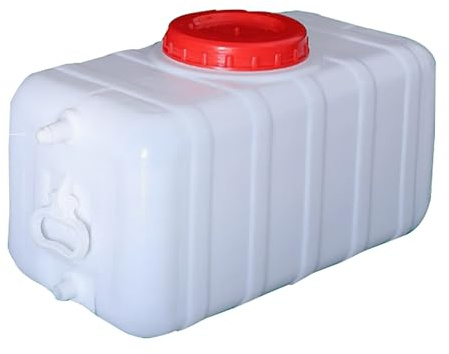 LHYJT Water tank Large water container 100l plastic water tank caravan camping water carrier with tap 50l food grade water storage containers for Travel Hiking RV Emergency(Size:50L)