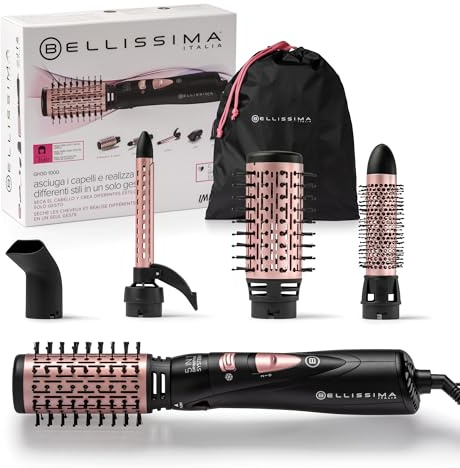 Bellissima Imetec GH30 1000 – Spazzola ad aria calda 5 in 1