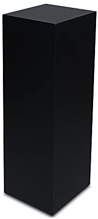STEMA Seyfried Dekosäule innen/außen, Säule/Podest/Sockel in 3 Größen (Schwarz Matt, Innensäule 100x33x33 cm)