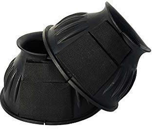 Rhinegold 0 Over-Reach Boots-Large-Black Hufglocken, Schwarz