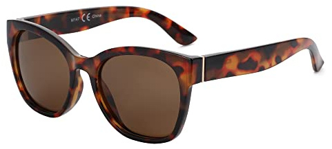 ZENOTTIC Cat Eye Polarised Sunglasses for Women : Retro Oversized UV400