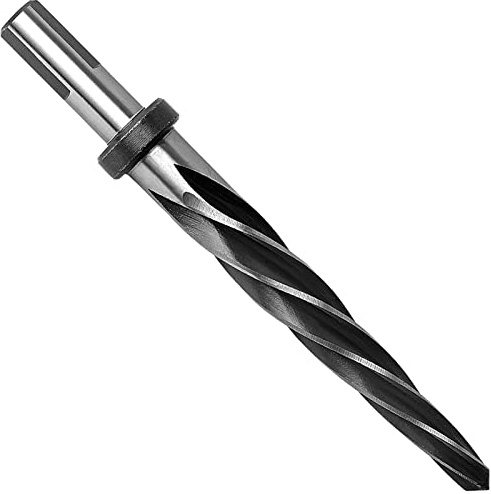 1/2 Reamer Bit Bridge Construction Reamer Drill Bit for Steel Metal Alloy Plastic Wood,M2 HSS Tapered with 1/2 Shank Chuck Alloy to Align Existing Hole and Enlarge Hole