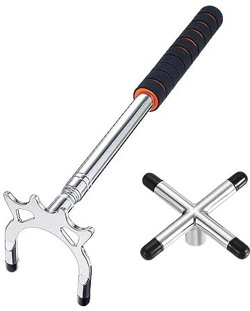 Sinsilvie 3 Pcs Têtes De Pont en Laiton De Billard en Bronze Amovible, 4 pièces Accessoires de Billard Queue，3 Pcs Bâton Pont de Billard + Billard rétractable