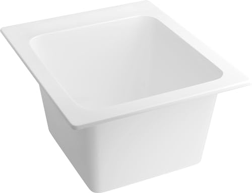 PROFLO PFLT1720D 20 Drop In Single Basin SMC Laundry Sink - White